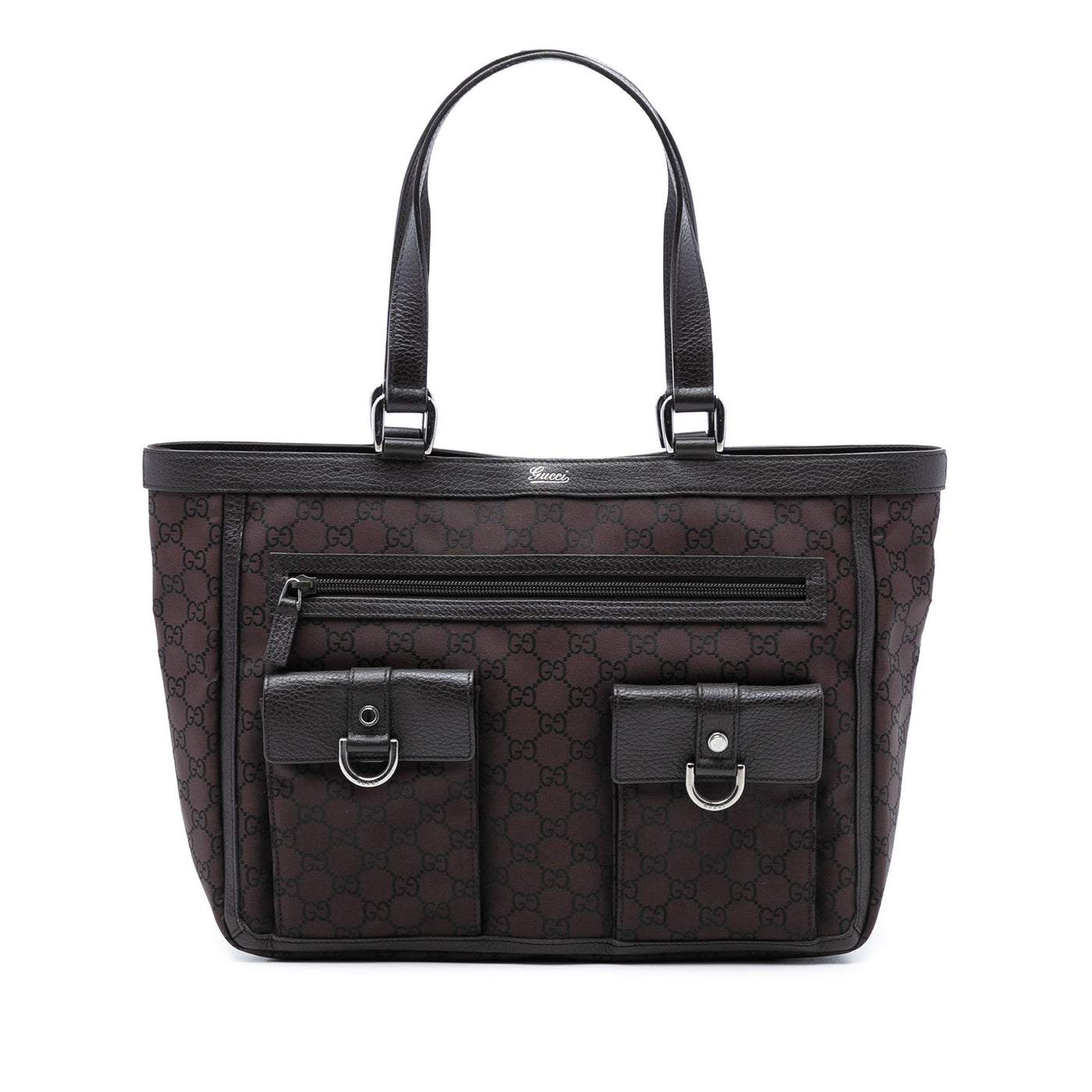 GG Nylon Abbey D Ring Pocket Tote - Image 1