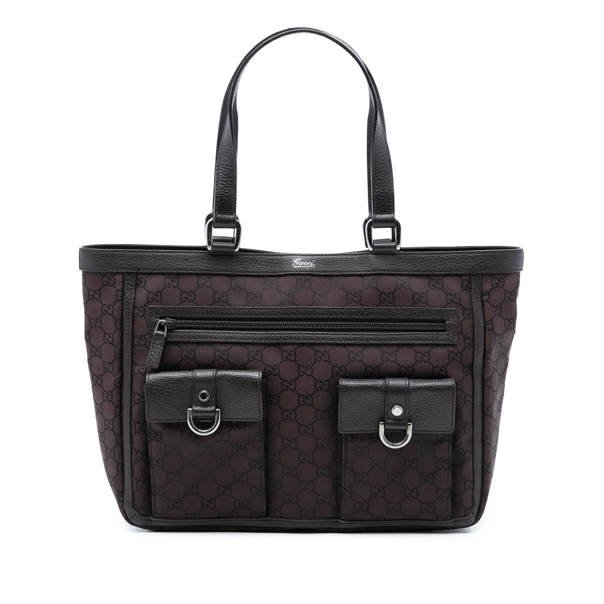 GG Nylon Abbey D Ring Pocket Tote - Image 1