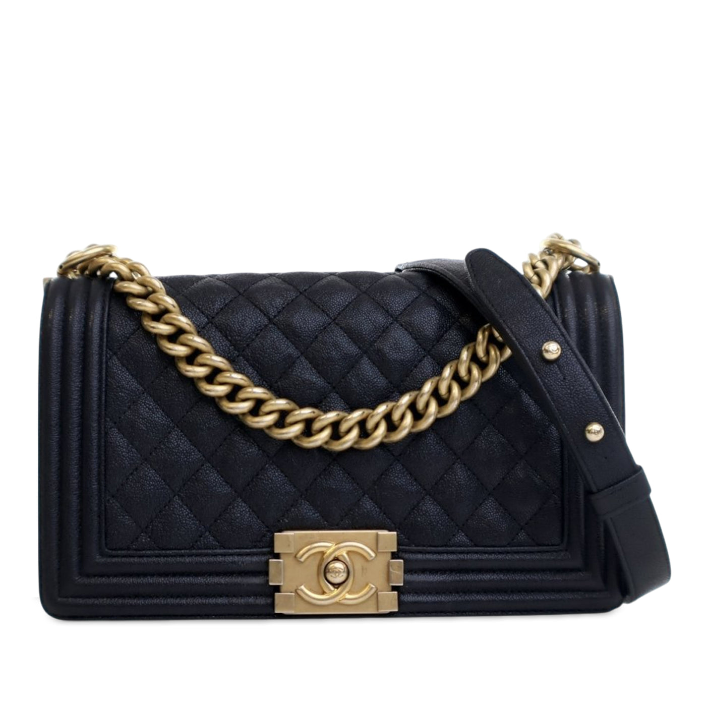 Old Medium Quilted Caviar Boy Flap - Image 1