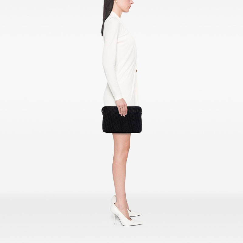 Oblique Canvas A4 Zipped Pouch - Image 6