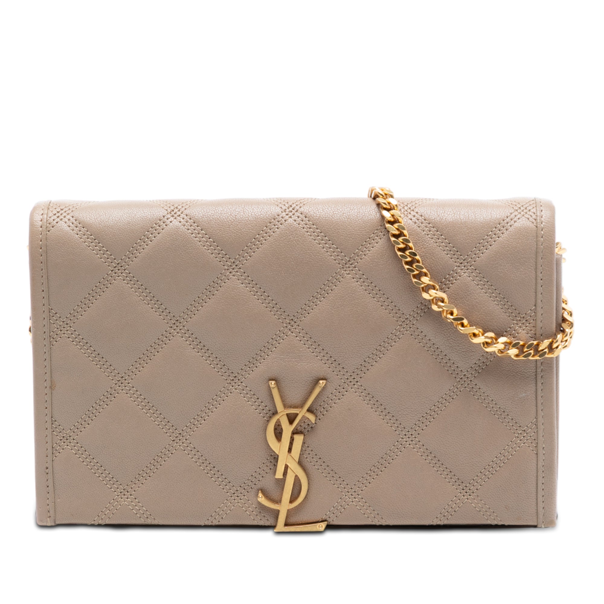 Quilted Diamond Lambskin Becky Wallet on Chain - Image 1