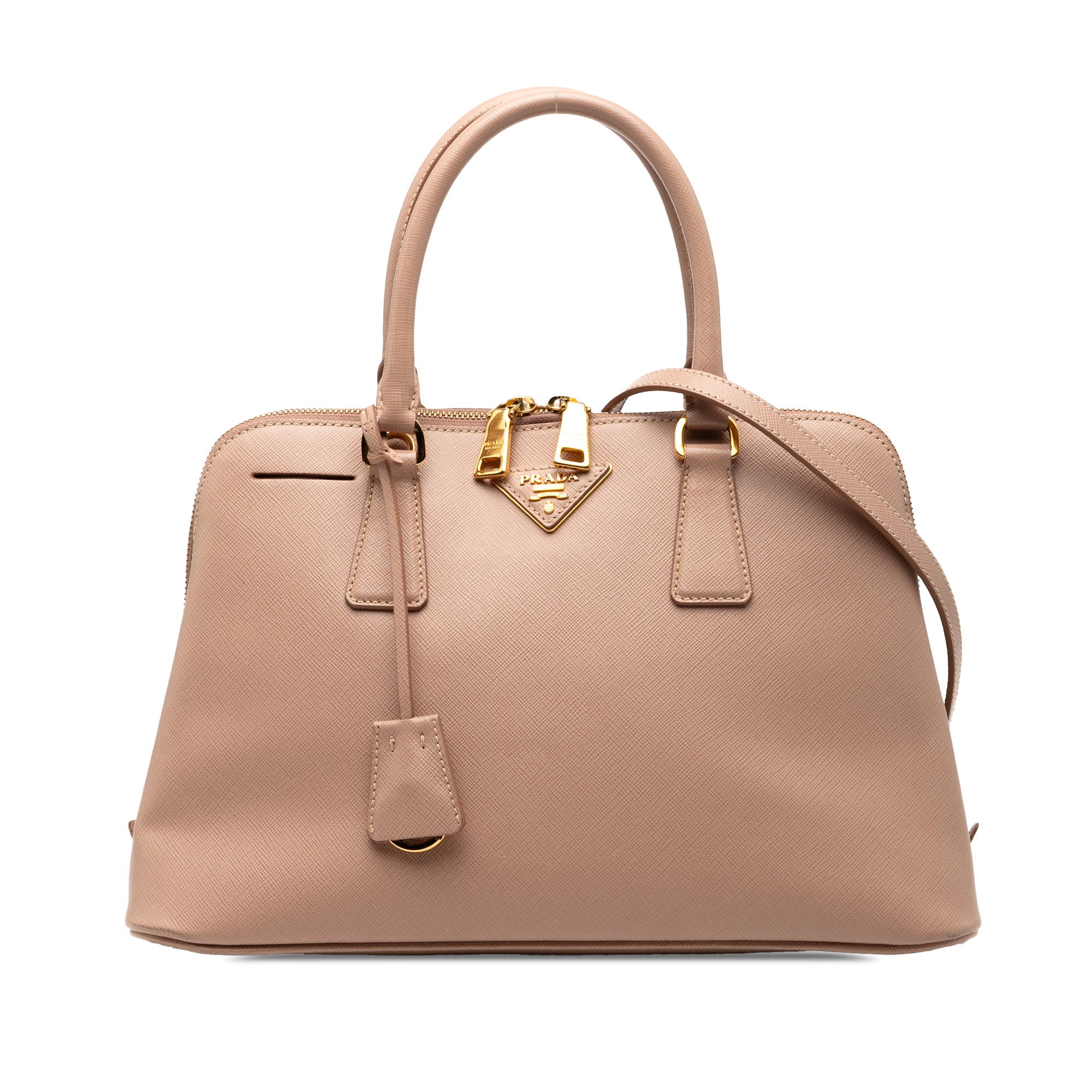 Medium Saffiano Lux Promenade Satchel - Image 1