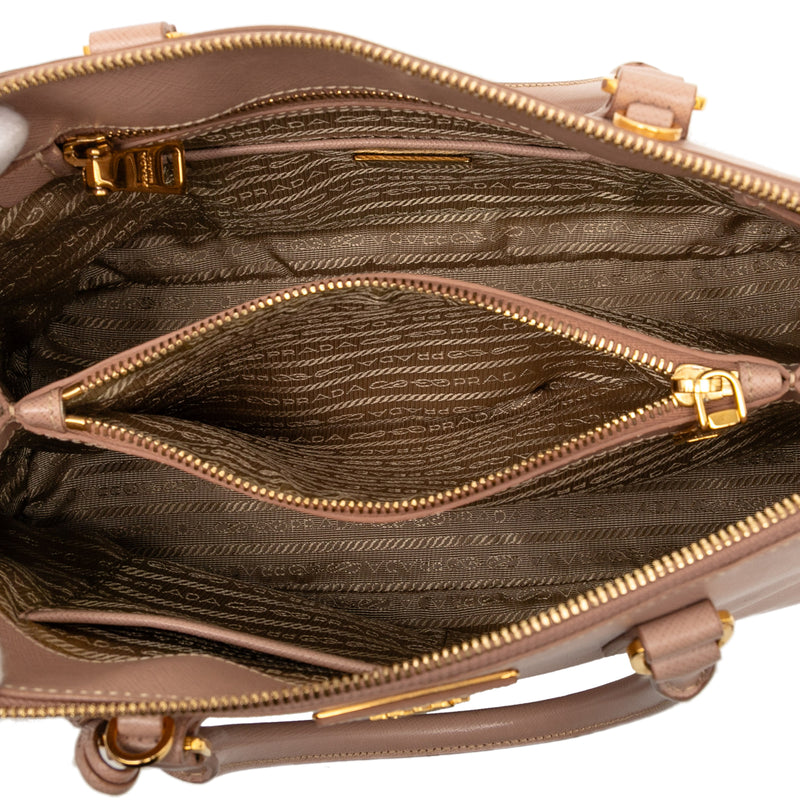 Medium Saffiano Lux Promenade Satchel - Image 4