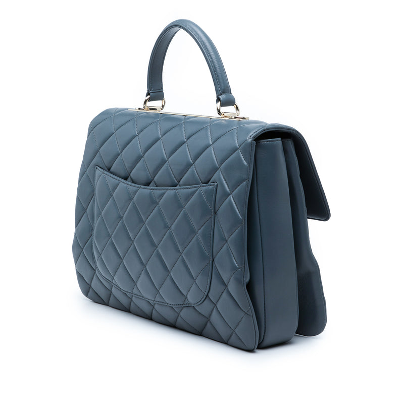 Large Lambskin Trendy CC Top Handle Flap - Image 2