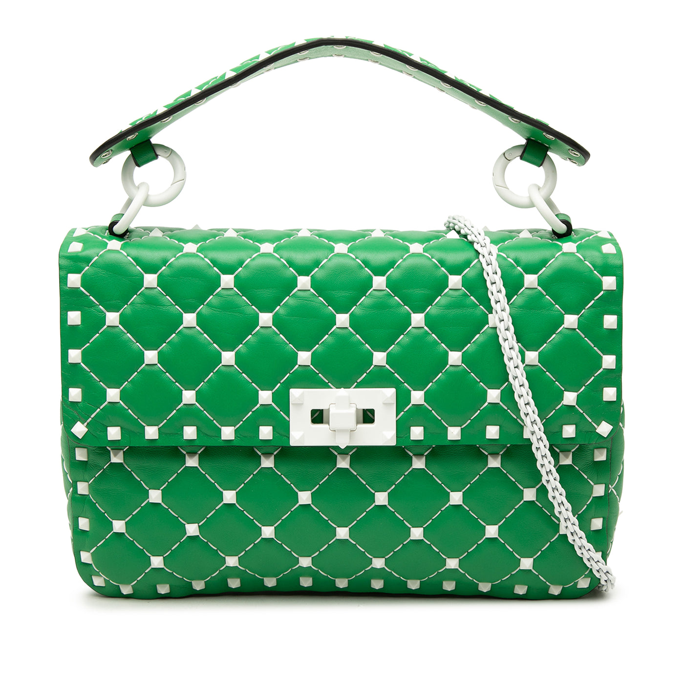 Medium Nappa Rockstud Spike Satchel - Image 1