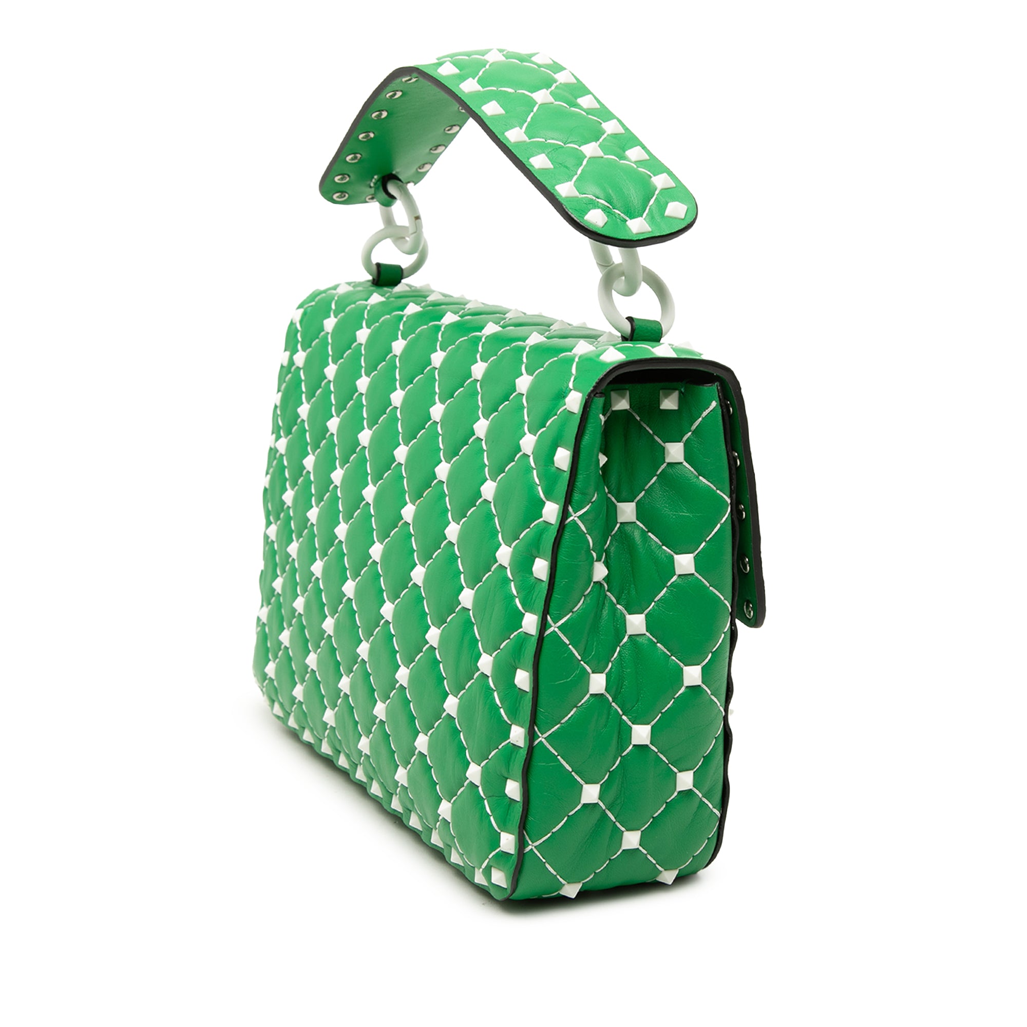 Medium Nappa Rockstud Spike Satchel - Image 2