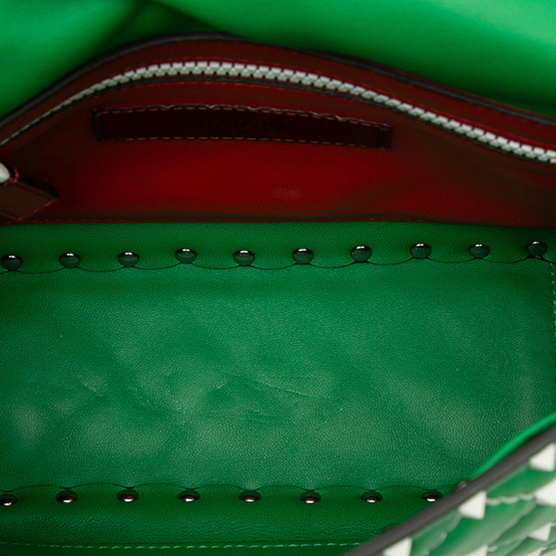 Medium Nappa Rockstud Spike Satchel - Image 4