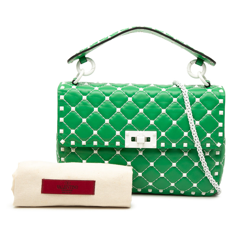 Medium Nappa Rockstud Spike Satchel - Image 8