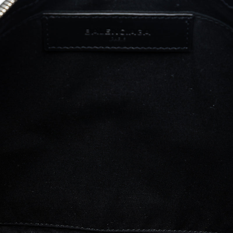 Canvas Navy Clip M Clutch - Image 4
