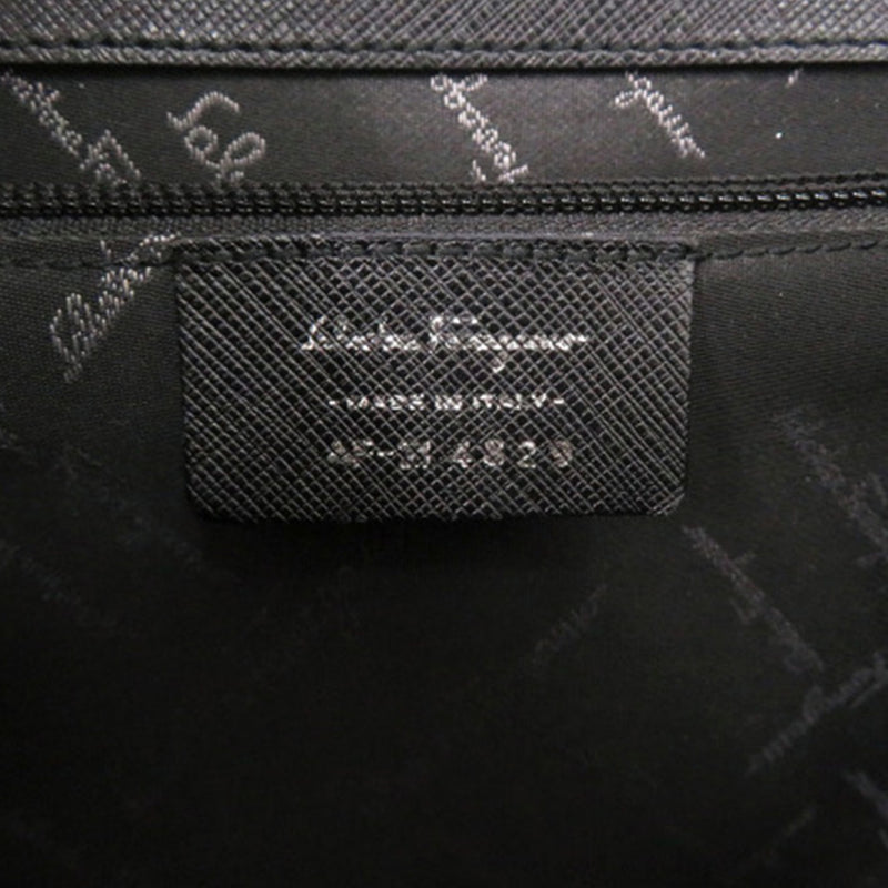 Leather Double Gancini Top Handle Bag - Image 6