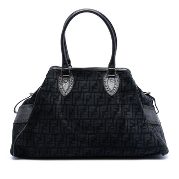Large Zucca Velvet Etniko Du Jour Handbag - Image 1