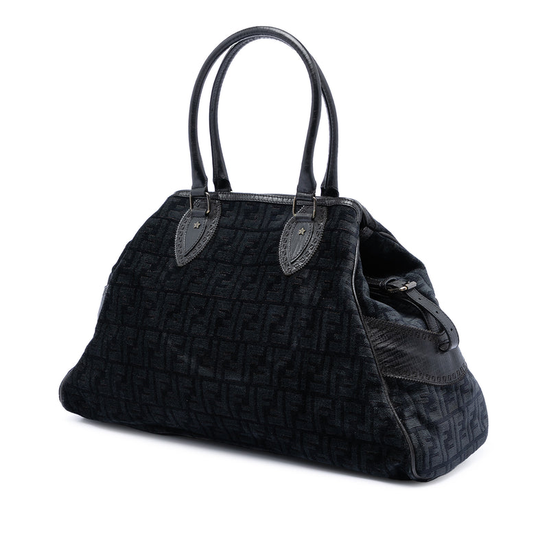 Large Zucca Velvet Etniko Du Jour Handbag - Image 2