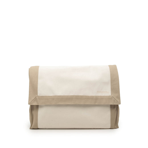 Bicolor Canvas Tapis de Selle Clutch - Image 1