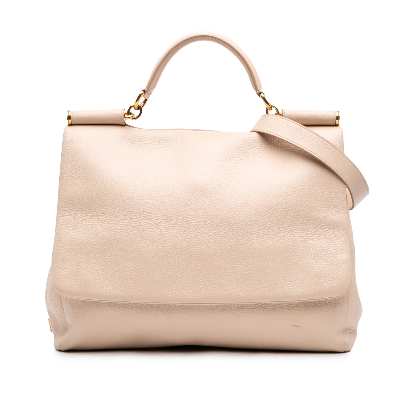 Large Pebbled Leather Miss Sicily Satchel - Image 1