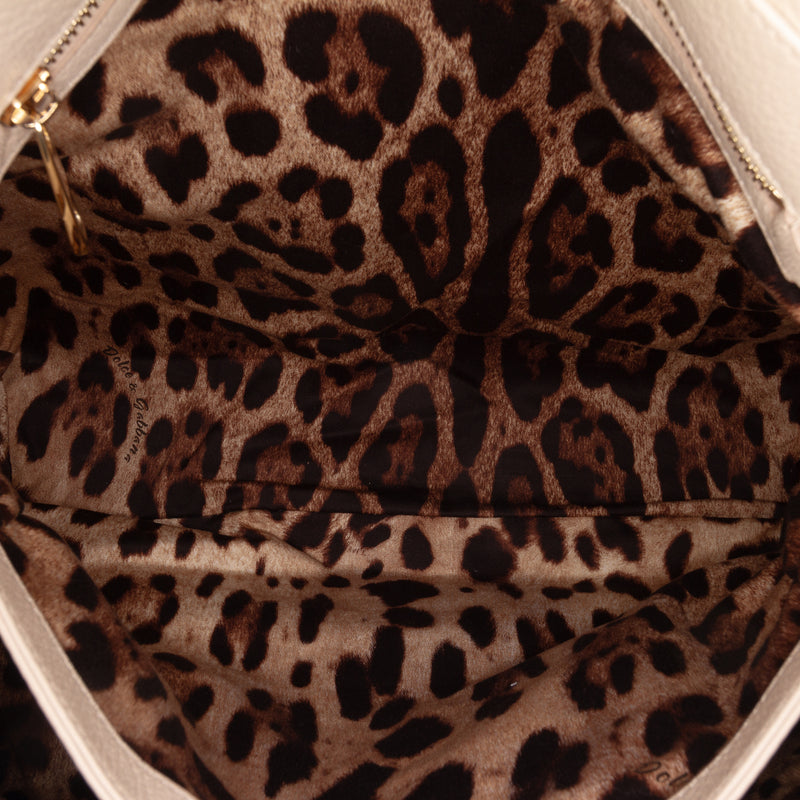Large Pebbled Leather Miss Sicily Satchel - Image 5