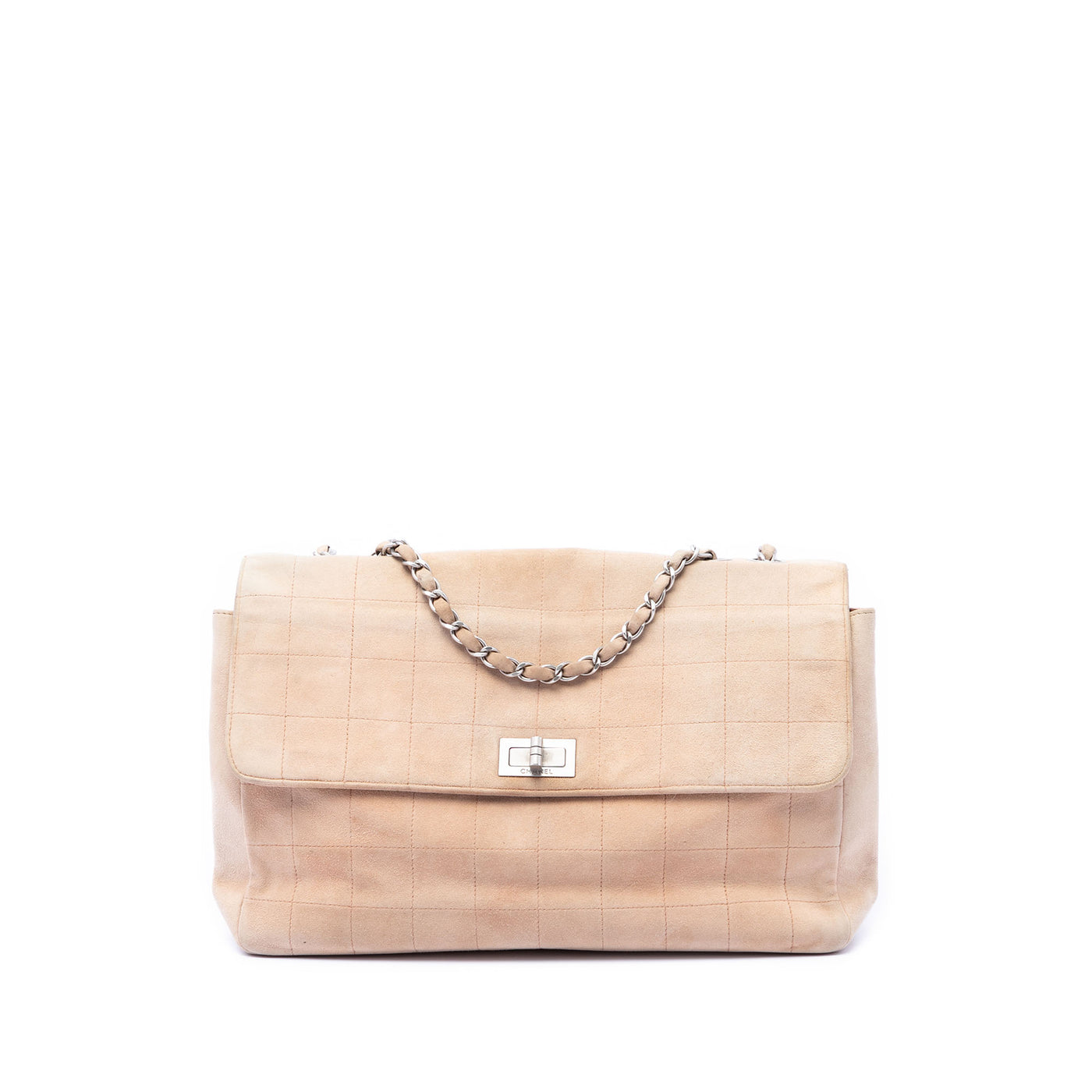 Choco Bar Suede Mademoiselle Turnlock Flap - Image 1