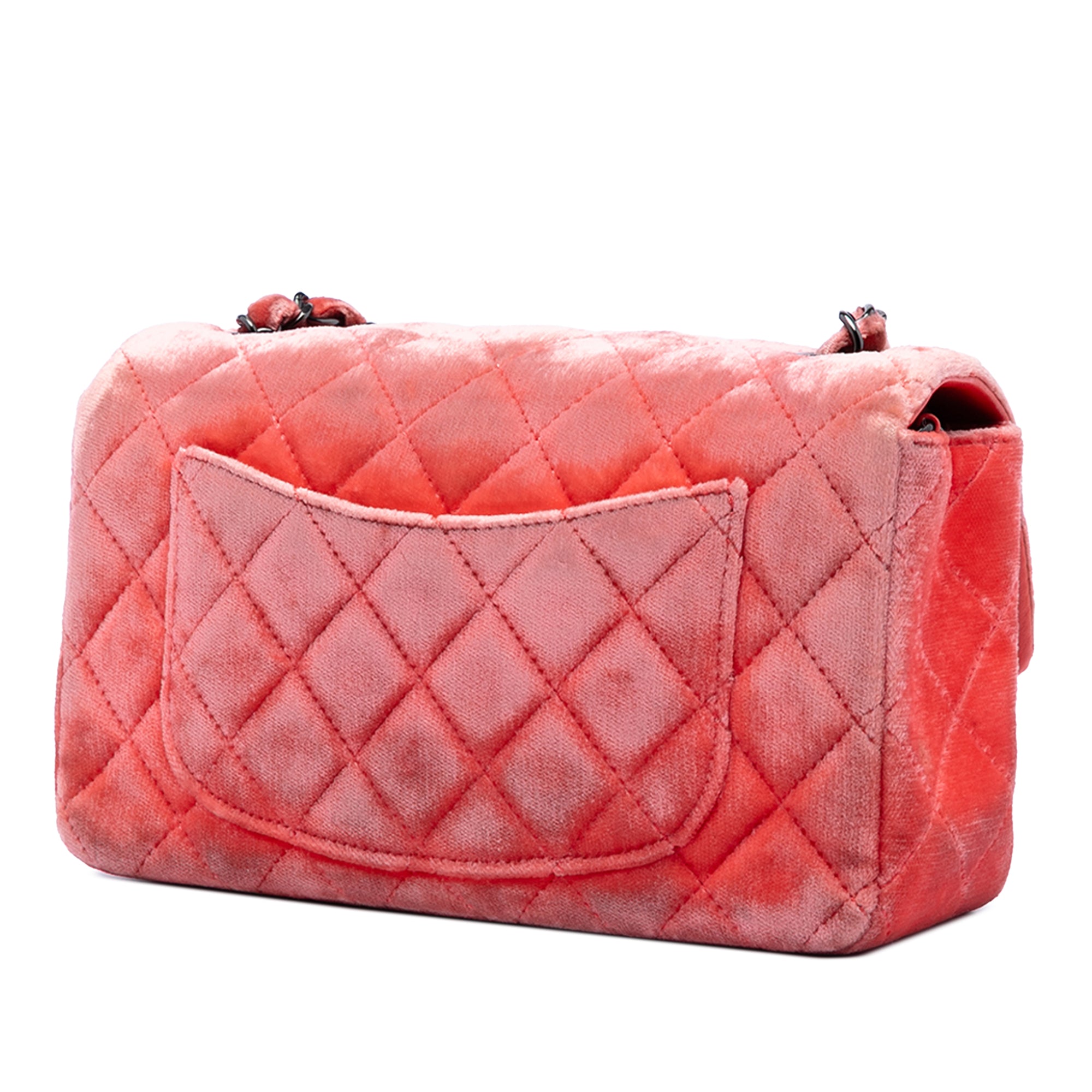Mini Rectangular Classic Velvet Single Flap - Image 2
