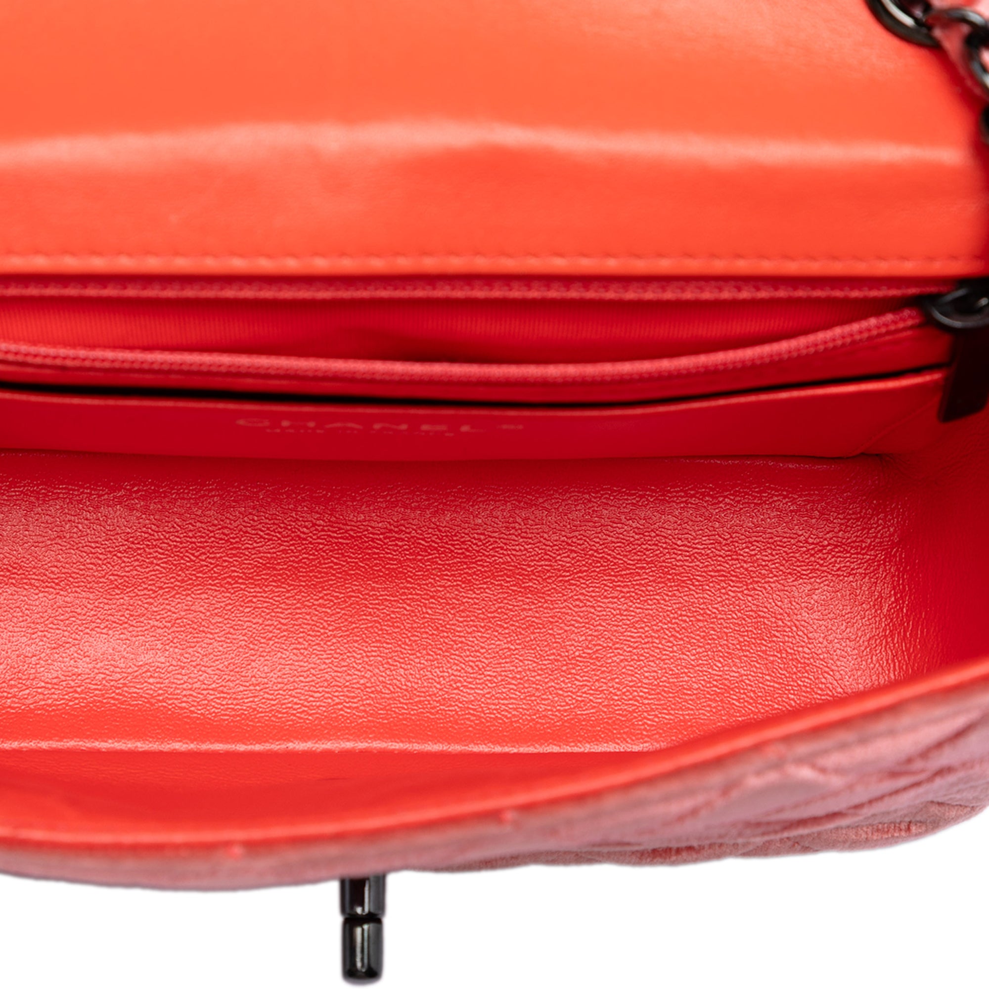 Mini Rectangular Classic Velvet Single Flap - Image 4