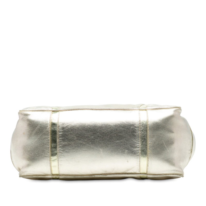 Metallic Leather Handbag - Image 3