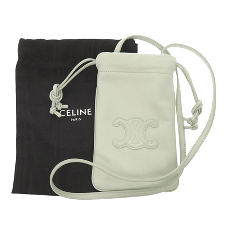 Calfskin Cuir Triomphe Phone Pouch - Image 10