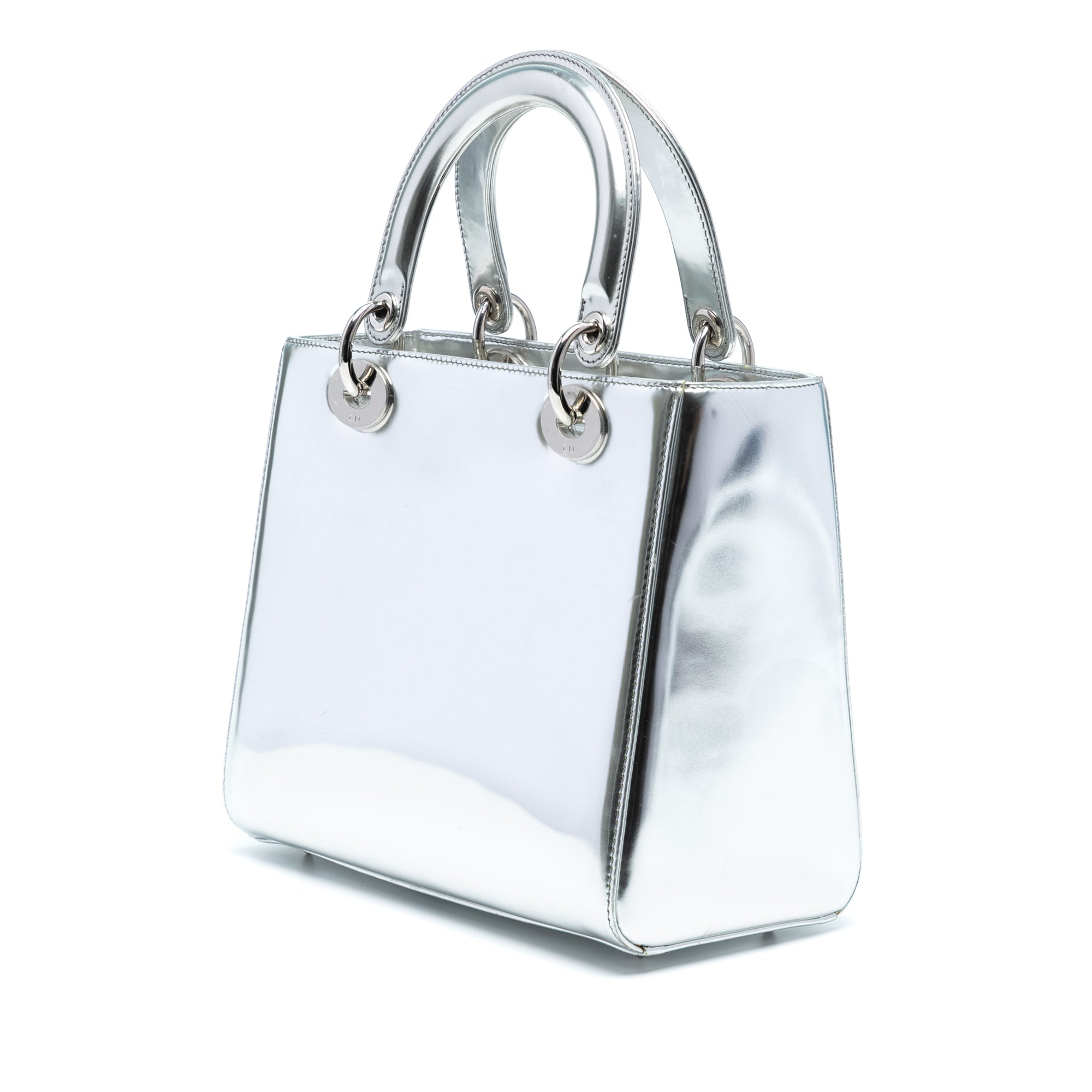 Medium Metallic Patent Lady Dior - Image 2
