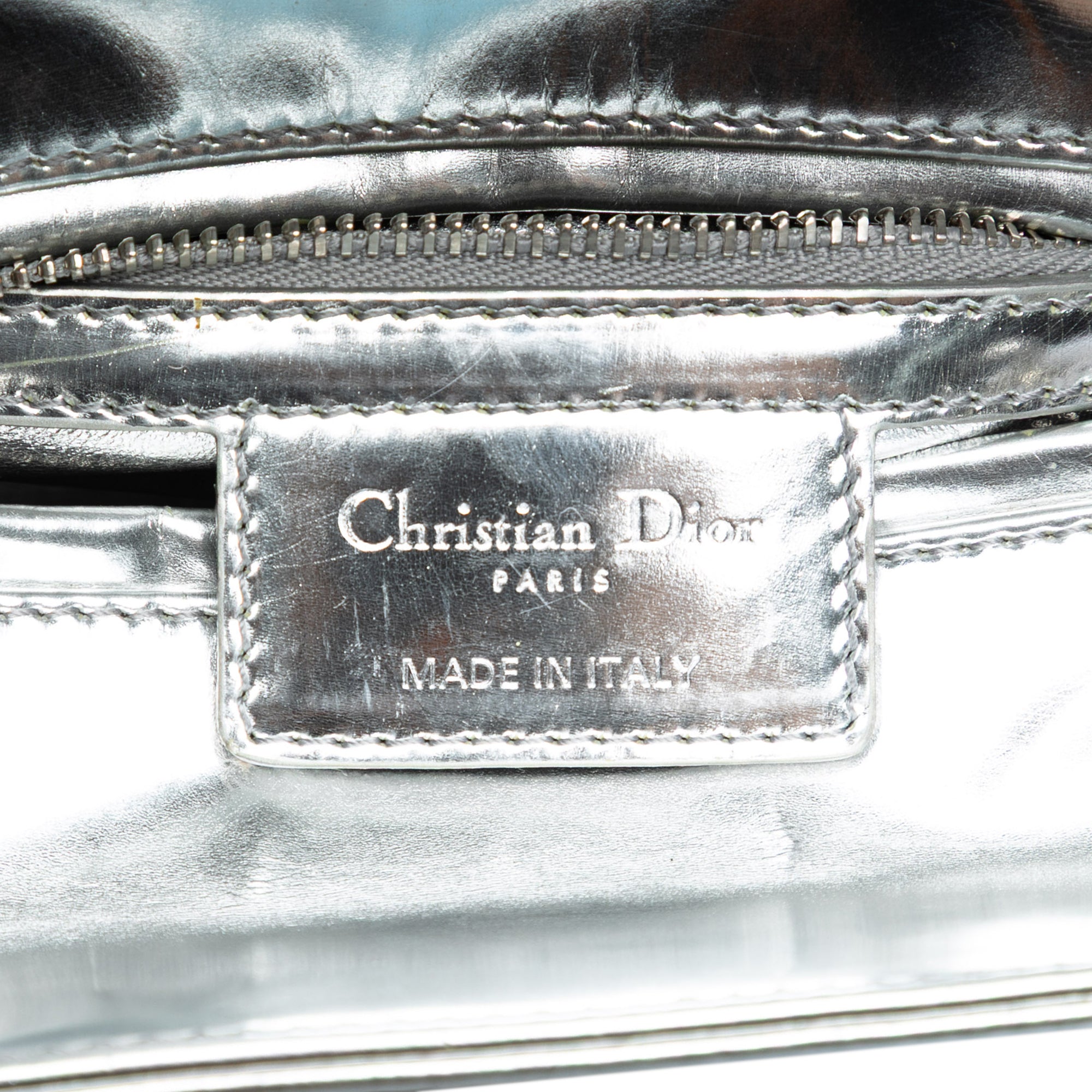Medium Metallic Patent Lady Dior - Image 5