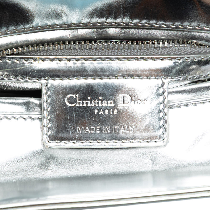 Medium Metallic Patent Lady Dior - Image 5