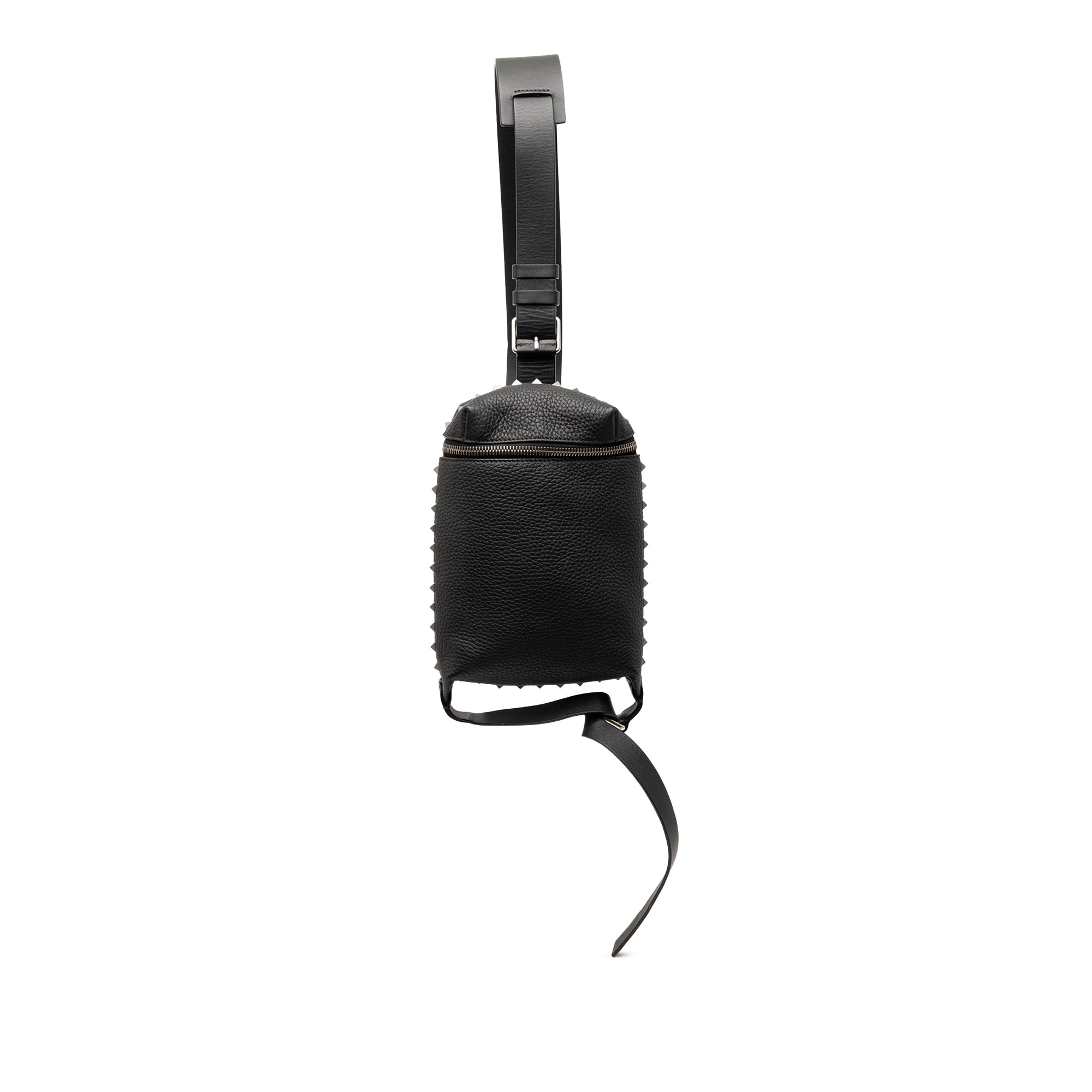 Grainy Calfskin Rockstud Convertible Sling Bag - Image 1