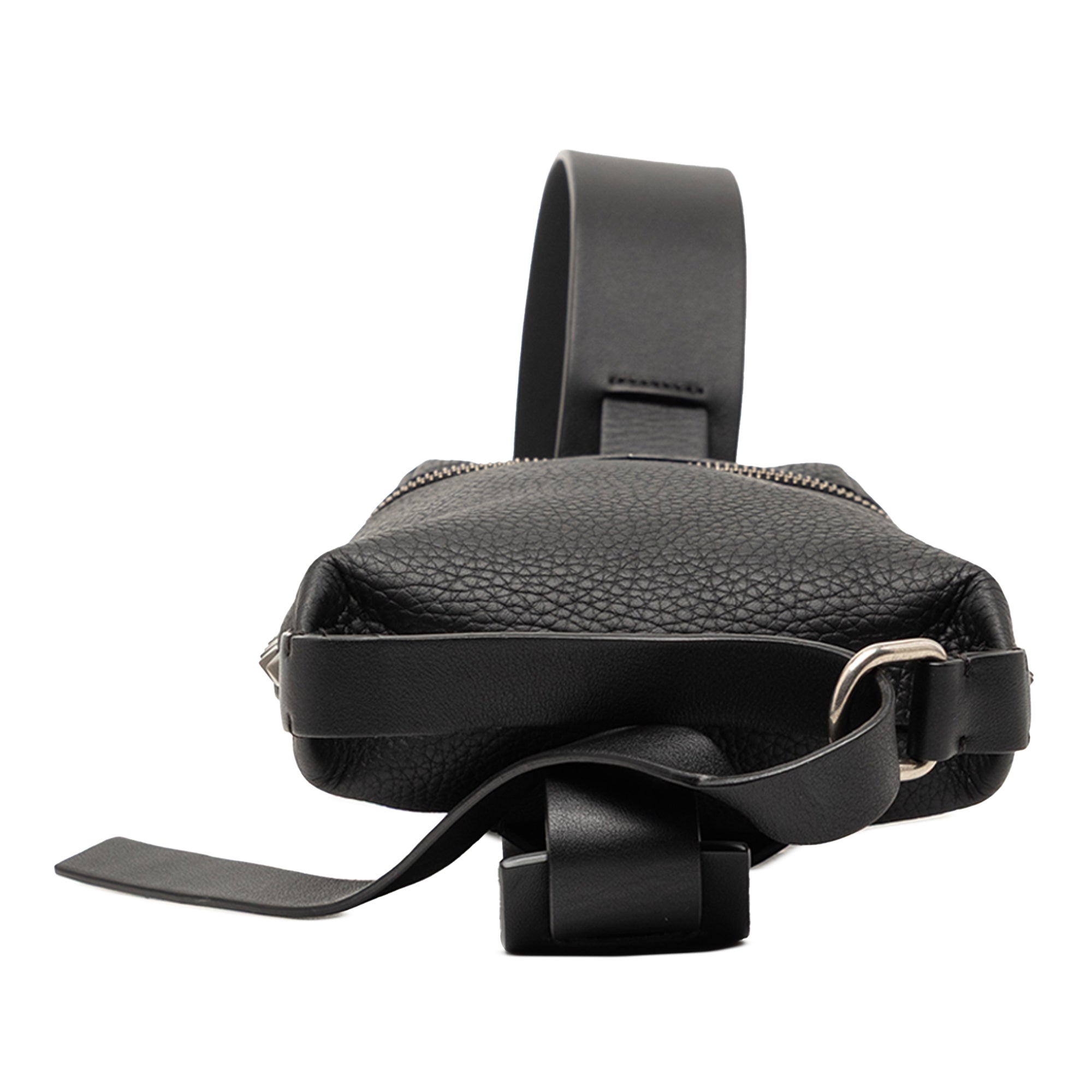 Grainy Calfskin Rockstud Convertible Sling Bag - Image 3