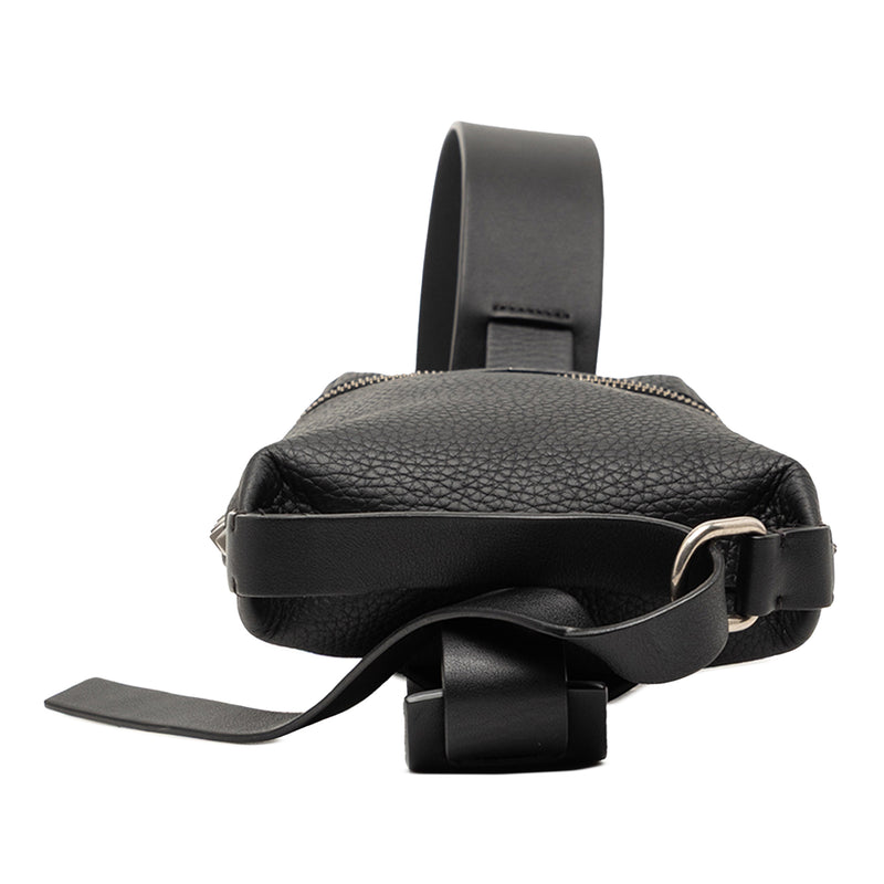 Grainy Calfskin Rockstud Convertible Sling Bag - Image 3