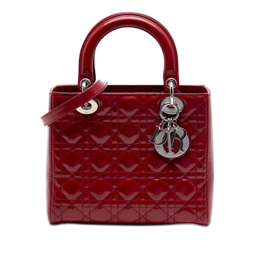 Medium Patent Cannage Lady Dior - Image 1