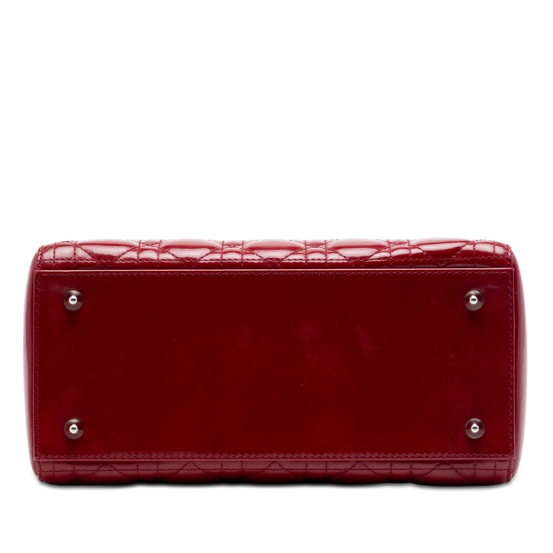 Medium Patent Cannage Lady Dior - Image 3