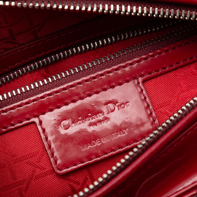 Medium Patent Cannage Lady Dior - Image 5