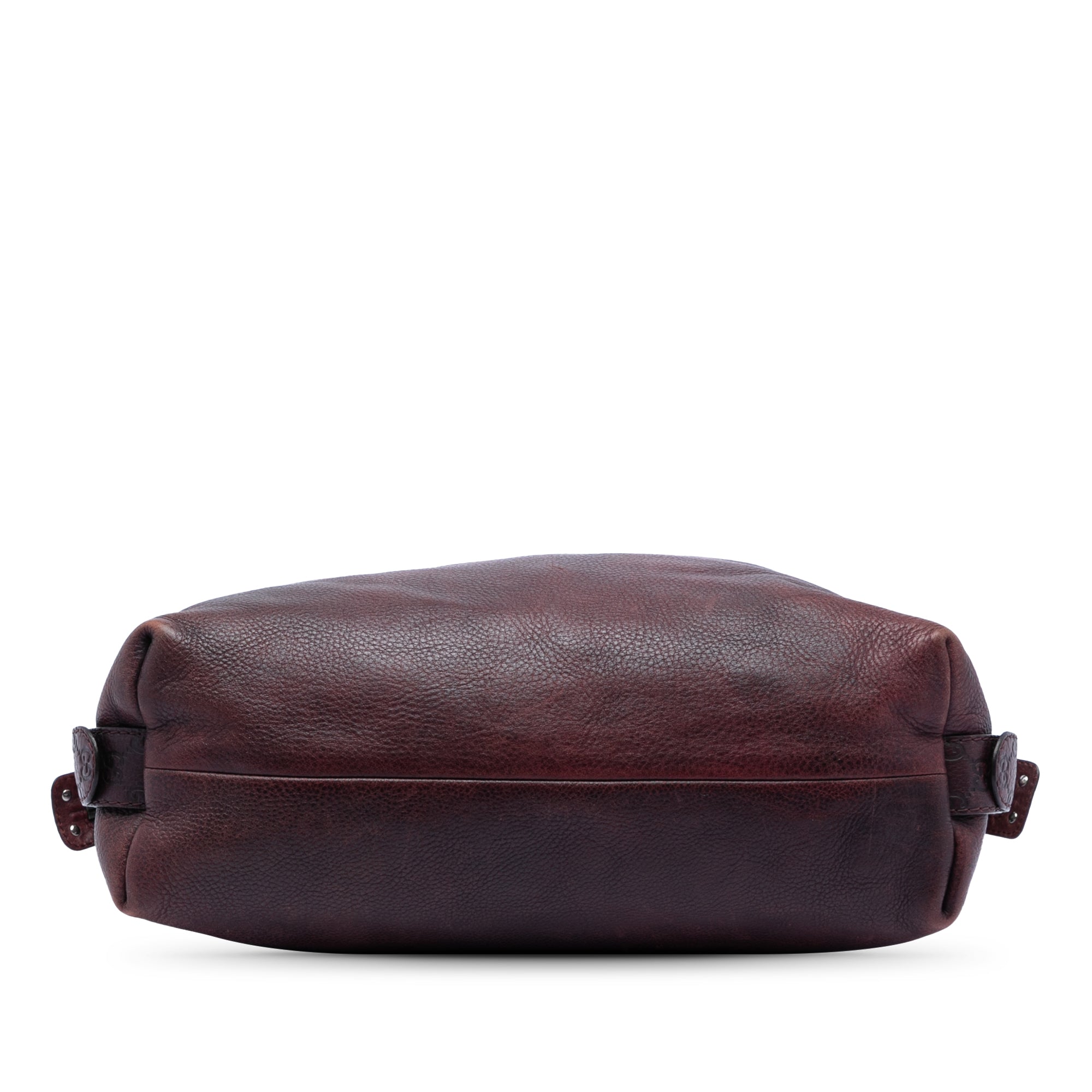 Large Leather Bamboo Bar Tote - Image 3