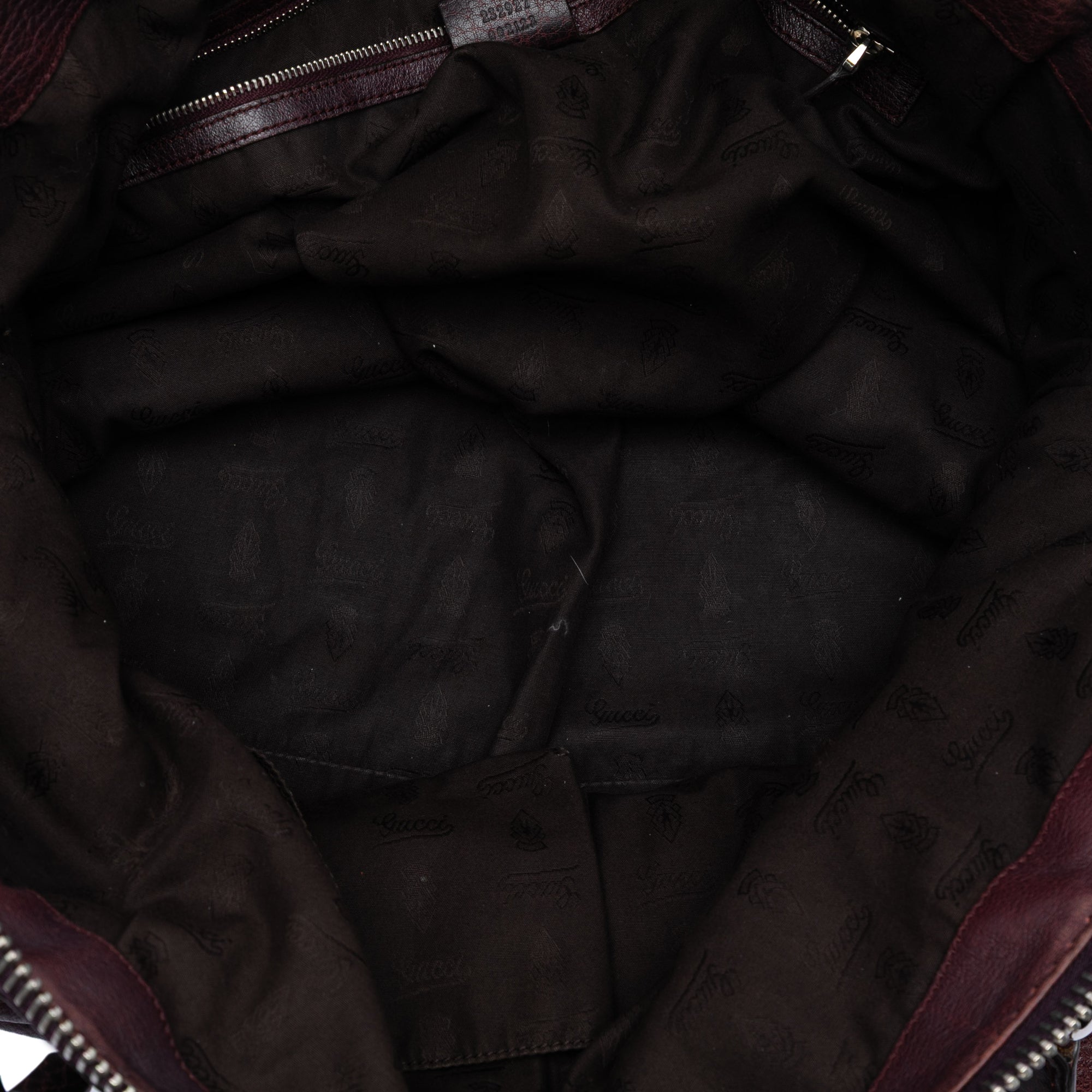Large Leather Bamboo Bar Tote - Image 4