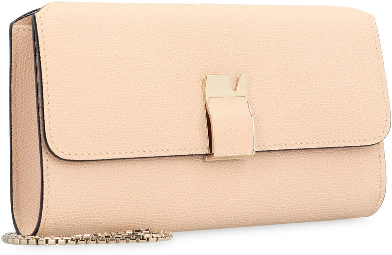 Valextra Nolo Clutch — Pink Calf