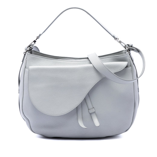 Grained Calfskin Saddle Soft Bag - Image 1