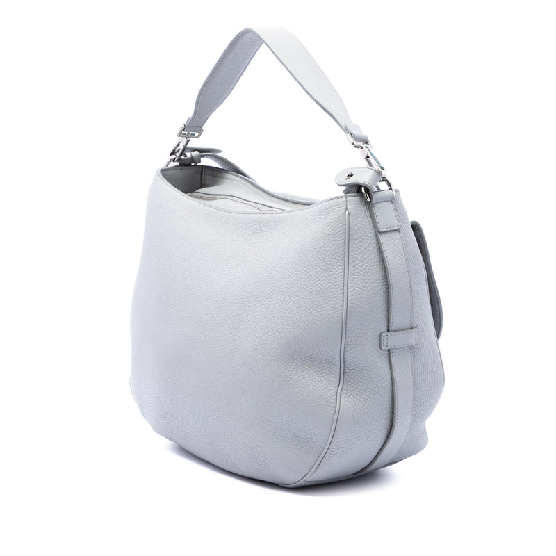Grained Calfskin Saddle Soft Bag - Image 2
