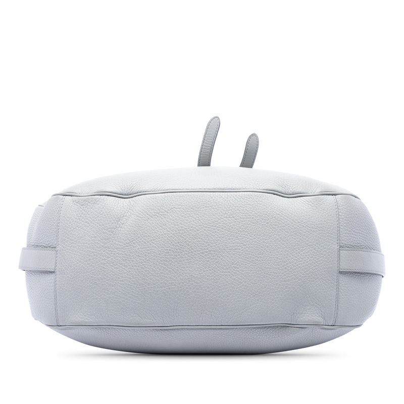 Grained Calfskin Saddle Soft Bag - Image 3