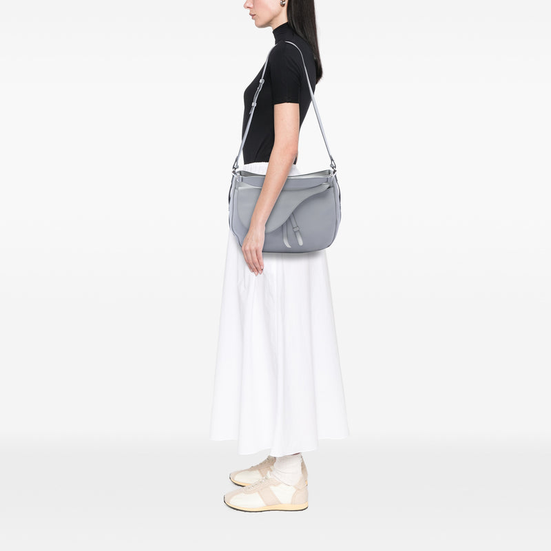 Grained Calfskin Saddle Soft Bag - Image 6