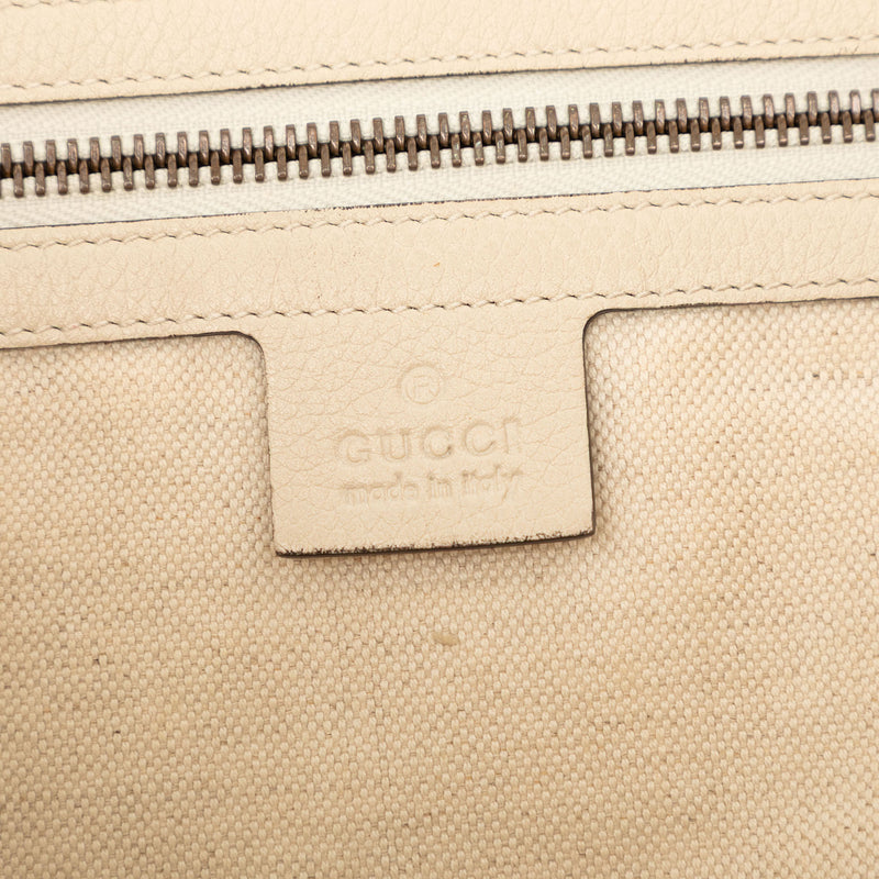 Leather Logo Half Moon Crossbody - Image 5