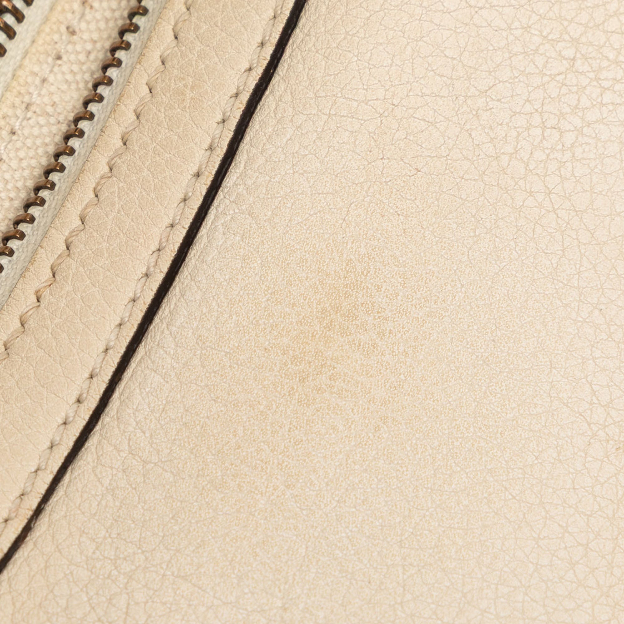 Leather Logo Half Moon Crossbody - Image 7