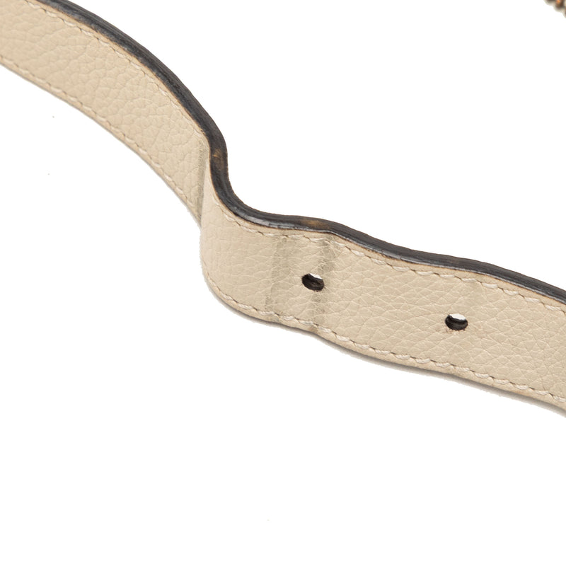 Leather Logo Half Moon Crossbody - Image 8