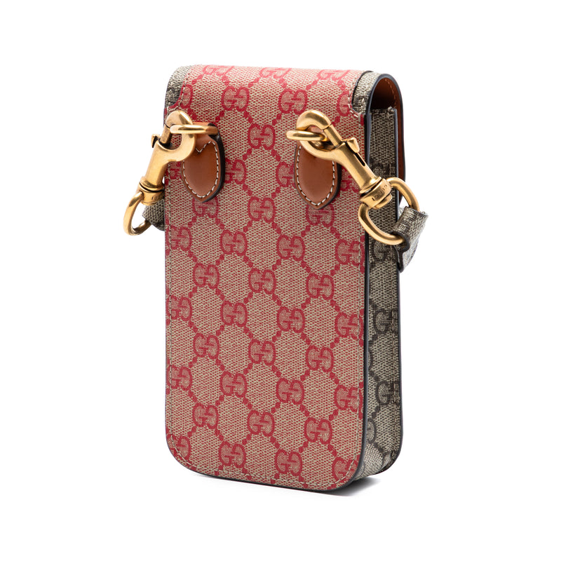Dans Le Vert GG Supreme Web Phone Holder Crossbody - Image 2