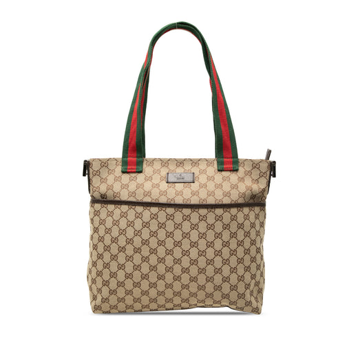 GG Canvas Web Satchel - Image 1