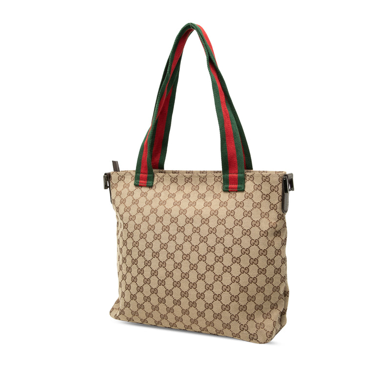 GG Canvas Web Satchel - Image 2
