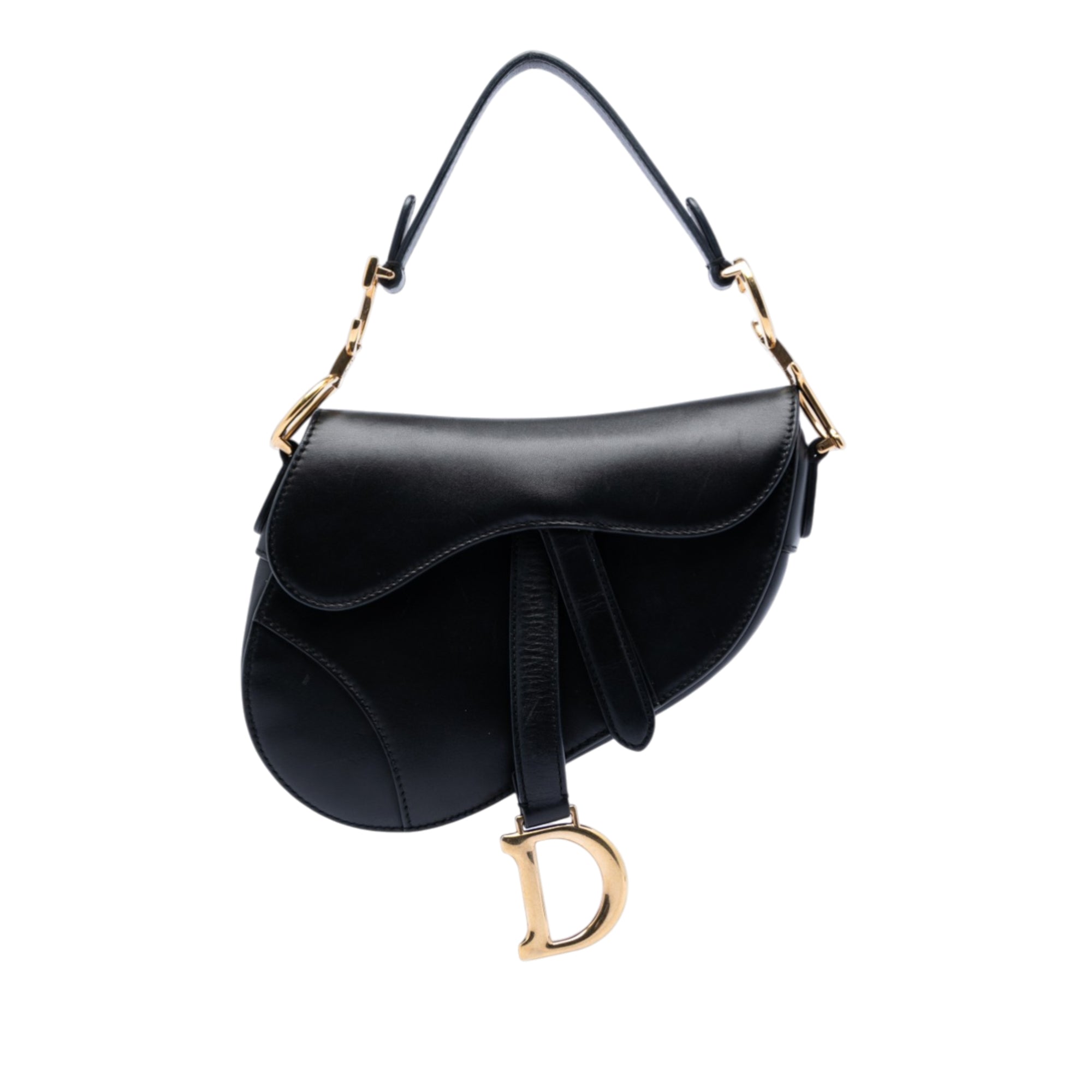 Mini Smooth Calfskin Saddle Bag - Image 1