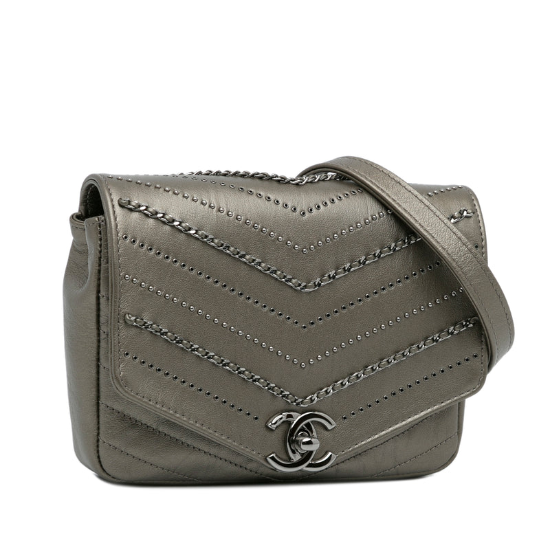 Small Chevron Data Center Envelope Flap Bag - Image 2