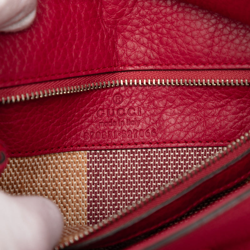 Small Calfskin Bamboo Daily Satchel - Image 5