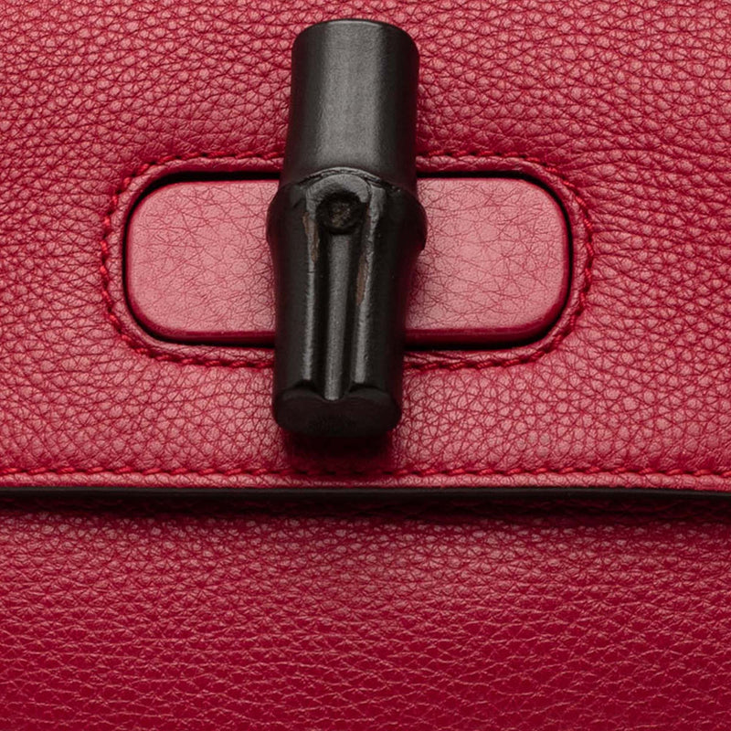 Small Calfskin Bamboo Daily Satchel - Image 6